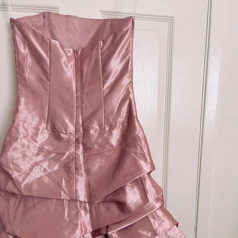 Jessica McClintock PINK Prom Dress size 1/2 - Picture 3 of 11